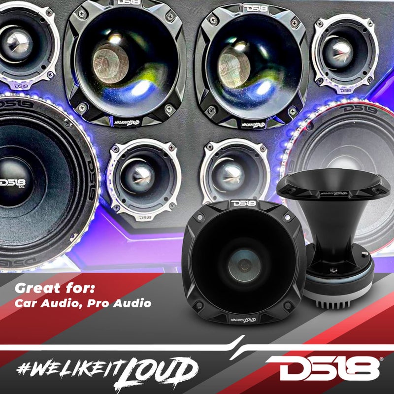 DS18 PRO-DKH1 Compression Driver with Aluminum Horn - 2", 640W Max Power, 8 Ohms, 2" KSV & Flat Wire Voice Coil - No Other Compression Driver Can Compare (Single) - Image 4